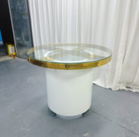 Table à gâteau de luxe en acier inoxydable doré, directement de l'usine, pour mariage, banquet, réception d'hôtel