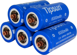 Tipsun 32650 LiFePO4 6000mAh 3,2 V batería 32700 LiFePO4 celdas de batería con tornillos para farola solar - Product Image 6