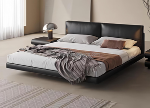Modern Luxury Eco-friendly Durable 3-5 Star <b>Full</b> Hotel Bedroom <b>Sets</b> Double <b>Bed</b> Frame Commercial Use Customizable - Product Image 2