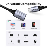 UGREEN Adaptateur USB C vers USB 3.0 OTG Connecteur de câble de données USB Type C OTG pour Samsung Galaxy 10 MacBook Pro 2019 Adaptateur USB C