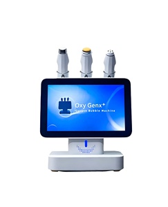 Máquina Facial de Burbujas de Oxígeno 3 en 1 con 3 Manijas, Oxy Genx+ RF Lifting, Infusión Ultrasónica, Limpieza de Poros, Reafirmación de la Piel - Product Image 6