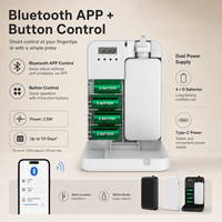 Diffuseur d'arômes intelligent avec commande par application, alimenté par batterie, grande capacité de 500 ml, diffuseur d'huiles essentielles mural de type C