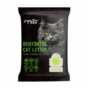 Çevre dostu malzemeler fabrika doğrudan tozsuz hızlı topaklanma renk granül Bentonite kedi kumu - Product Image 1