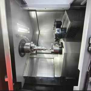 Yatay CNC torna eğimli yatak torna makinesi Cnc freze ve sondaj makinesi satılık otomatik CTX200S freze torna makinesi - Product Image 5
