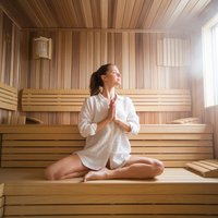 Salle de sauna à vapeur extérieure en cèdre rouge canadien pour la maison ou l'appartement, conception traditionnelle à vapeur humide pour usage domestique