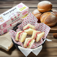 Feuilles de papier sulfurisé de qualité supérieure en pâte de bois vierge 30x30 cm, pré-découpées, pour emballer sandwichs, biscuits, cuisson, barbecue, restaurant, grillades, personnalisables