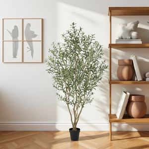 Grand arbre artificiel d'olivier pour bureaux d'assurance animale, agences <span class=keywords><strong>de</strong></span> bien-être animal et espaces habitables - Product Image 1