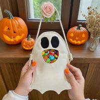 Patron de sac fantôme d'Halloween pour la collecte de bonbons, patron de sac à bandoulière fantôme pour enfant, patron de sac d'Halloween, produits numériques