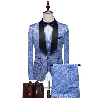 Azzurro (abito + gilet + pantalone)