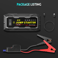 Démarreur de batterie de voiture 3000A de crête 20000mAh, chargeur rapide, câbles de démarrage 12V pour camion, moto, moteurs essence 8.0L et diesel 6.0L