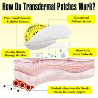 Acentiallabs Patchs Transdermiques Dopa Mine à Production Naturelle, favorisant l'équilibre émotionnel, Patchs de Dopamine