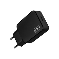 Chargeur mural USB-C GaN fin 65W, adaptateur pour ordinateur portable Type-C