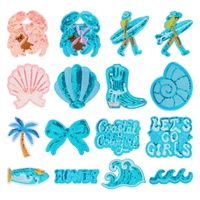 Patch thermocollant à sequins Série Océan Bleu, motifs Coquillage, Conque, Vague, Surfiste, thème Océan et Vacances