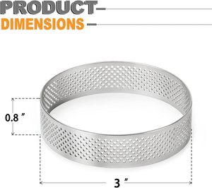 Anillos perforados de acero inoxidable para hornear, gran oferta de <span class=keywords><strong>Amazon</strong></span> - Product Image 4