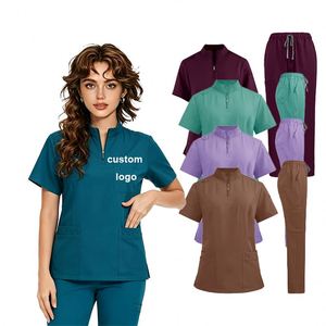 Breathable Hospital Nurse <b>Set</b> Wholesale Custom Medical Uniforms Scrubs - Product Image 1