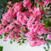Künstliche Blumen Wohnzimmer Trendige Laden-Dekoration Blumenranke Hintergrundwand Klimaanlagenrohr-Ranke Kirschblütenbaum
