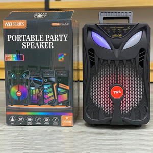 <span class=keywords><strong>Altavoz</strong></span> inalámbrico Bafle de graves, Subwoofer con batería recargable, luz Led, carrito de conciertos, 8 pulgadas - Product Image 6