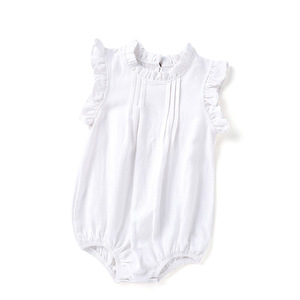 Venta al por Mayor de Ropa de Verano sin Mangas con Volantes para Bebés Recién Nacidos, Mamelucos para Bebés, Ropa para Niños - Product Image 2