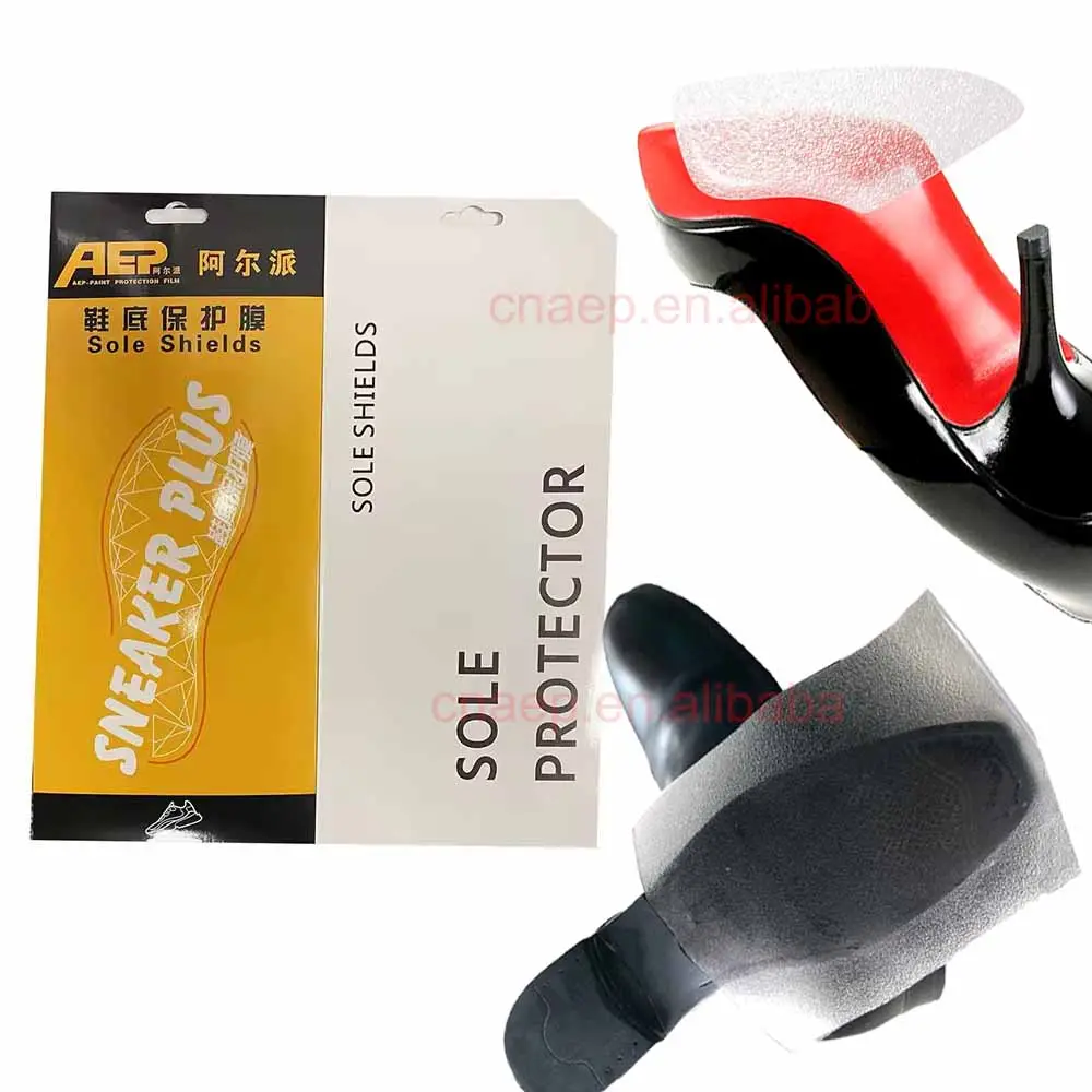 Shoe Sole Protector Film PEVA Anti Slip Clear Sole Sneaker High Heels Non-Slip Protector Film Anti-slip Tape Shoe accessories