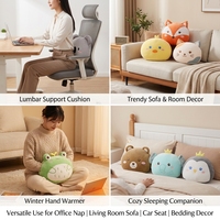 Coussin chauffe-mains en peluche animaux mignons : renard, koala, grenouille, ours – Collection assortie de 10 modèles écologiques pour enfants