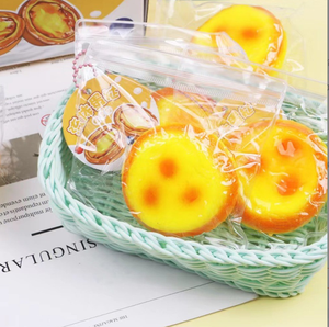 Juguete Sensorial Antiestrés con Forma de Tarta de Huevo, Mini Pelota Antiestrés para Niños y Niñas, Juguetes Blandos Novedosos - Product Image 3