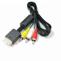 Cable AV de 1,8 M para PS2, componente de Audio y vídeo, Cable de 3 RCA para TV, Cable AV para PS1/PS2/PS3