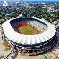 Toit en treillis spatial en acier galvanisé à chaud Q235B Q355B pour stade de football