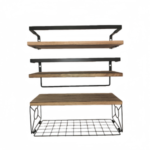 Estantes Flotantes de Madera para Pared, Decoración para Cocina, Dormitorio, Lavandería, Sala de Estar, <span class=keywords><strong>Baño</strong></span>, Almacenamiento <span class=keywords><strong>Colgante</strong></span> - Product Image 1