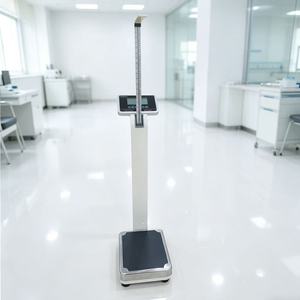 Báscula Digital de Altura y <span class=keywords><strong>Peso</strong></span> <span class=keywords><strong>con</strong></span> Capacidad de 200 kg, Báscula <span class=keywords><strong>con</strong></span> Barra de Medición de Altura de 210 cm, Báscula de Medición Corporal para Uso Hospitalario - Product Image 5