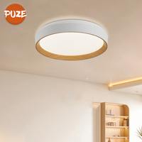 Lampu langit-langit Led minimalis hemat energi, lampu langit-langit Led 9W 12W 24W 39W dengan Remote Control