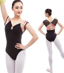 girls flower ballet leotard cheap woman lycra ballet dance leotard