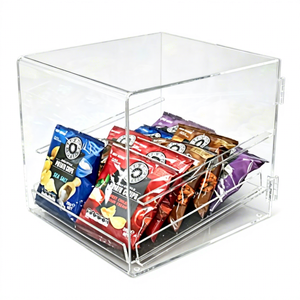 Tủ trưng bày bánh ngọt bằng acrylic trong suốt, để bàn, có cửa mở, dùng để trưng bày bánh mì, bánh rán và các món tráng miệng - Product Image 4