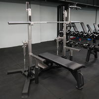 Rack Combo de Compétition pour Powerlifting et Squat, Hauteur Réglable, Robuste, Équipement de Fitness Commercial