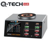 Chargeur sans fil magnétique multifonctionnel intelligent 8 ports à charge rapide, best-seller 2026, pour ordinateurs portables, téléphones et applications à distance