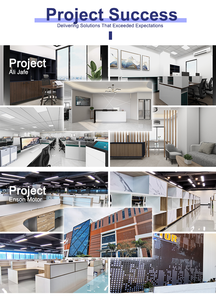 Escritorios de oficina modernos hạt gỗ MFC máy tính góc bàn cho tủ văn phòng nhà bàn L hình dạng máy trạm làm việc tủ - Product Image 6