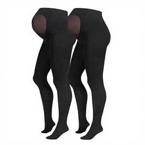 <span class=keywords><strong>Collant</strong></span> <span class=keywords><strong>Premaman</strong></span> Opachi Comodi Neri e Beige Certificati ISO 13485, Calze a Compressione Medica per Donne in Gravidanza - Product Image 1