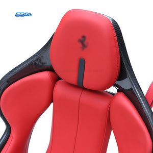 เบาะรถยนต์คาร์บอนไฟเบอร์สีแดง OEM สำหรับรถแข่ง Portofino M หุ้มด้วยหนัง Nappa - Product Image 3