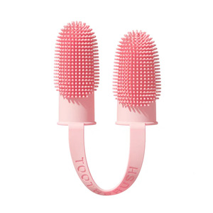 135 °   Brosses à dents à poils doux en TPR, brosse à dents double doigt <span class=keywords><strong>pour</strong></span> chats, chiens, chiots, chatons, soins dentaires, nettoyage des dents - Product Image 1
