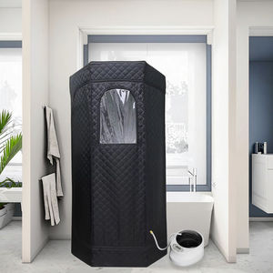 Chufang ห้องซาวน่าอบไอน้ำในบ้านขนาด4ลิตรซาวน่าแบบพกพาห้องสปาและซาวน่าพร้อมหน้าต่างใส - Product Image 2