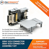 Connecteur d'encodeur servo 20 broches PCR-S20FS PCR-S20LA, contact en cuivre, boîtier ABS, compatible avec le servomoteur FANUC