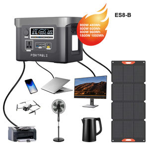 Station d'alimentation portable à onde sinusoïdale pure au lithium ternaire 2 AC220V50Hz XT60 Type-C65W Solaire200W LED SOS 2500+ cycles - Product Image 2