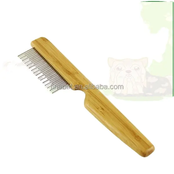 New design long handle wood pet grooming for dog comb
