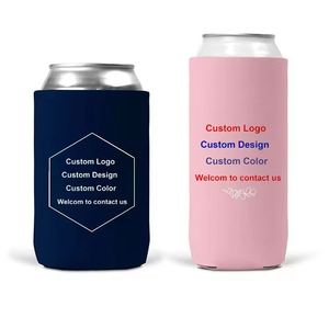 Impression de logo personnalisé, porte-bouteille isotherme en néoprène de 12 à 16 oz, housse de protection pour canette - Product Image 1