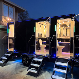 Remolque <span class=keywords><strong>de</strong></span> Baño Portátil <span class=keywords><strong>de</strong></span> 3 Cabinas, Cumple con la Normativa DOT, Remolque <span class=keywords><strong>de</strong></span> Baño <span class=keywords><strong>de</strong></span> <span class=keywords><strong>Lujo</strong></span> con Luces LED <span class=keywords><strong>para</strong></span> <span class=keywords><strong>Eventos</strong></span> al Aire Libre - Product Image 2