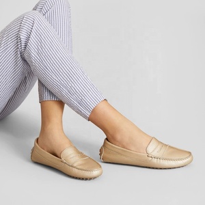 Sandalias planas <span class=keywords><strong>de</strong></span> piel auténtica para <span class=keywords><strong>mujer</strong></span> personalizadas, <span class=keywords><strong>mocasines</strong></span> ligeros e informales para conducir al aire libre, tacón bajo, cierre deslizante <span class=keywords><strong>de</strong></span> primavera, tendencia <span class=keywords><strong>de</strong></span> moda - Product Image 1