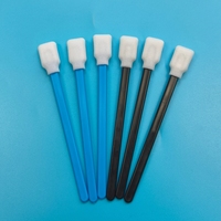 Éponge de nettoyage pour imprimante Roland 707 à manche bleu, éponge sans peluches, éponge à pointe en mousse, éponge de détaillage, éponge de nettoyage automobile