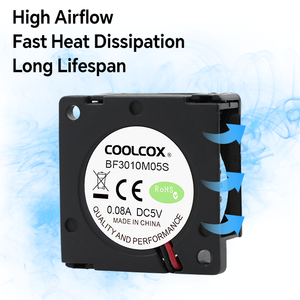 CoolCox 30x30x10mm DC Bürstenloser Lüfter 5V OEM Kühlung Luftreiniger Kunststoffblatt Mikroprojektor Umwelttester - Product Image 5