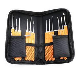Outils de cueillette de serrure en acier inoxydable de pratique transparente 17 pièces choix de serrure avec <span class=keywords><strong>cadenas</strong></span> - Product Image 2