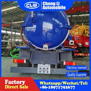 Chine <span class=keywords><strong>prix</strong></span> usine Dongfeng 8m3 aspiration sous vide des eaux usées septiques camion d'aspiration fécale - Product Image 6