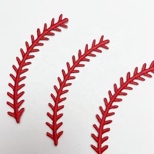 Bricolage en gros de patchs de broderie complets au fer à repasser, points de dentelle rouge pour casquette de camionneur, insigne de broderie de capitaine - Product Image 3